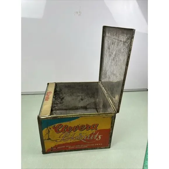 Clevera Biskuits Tin Biscuits Vintage Advertising Store Display 1930s German